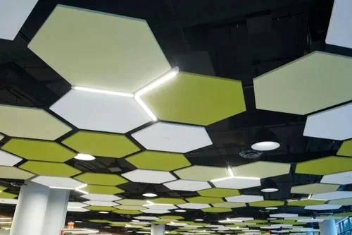 Geometric acoustic ceiling clouds